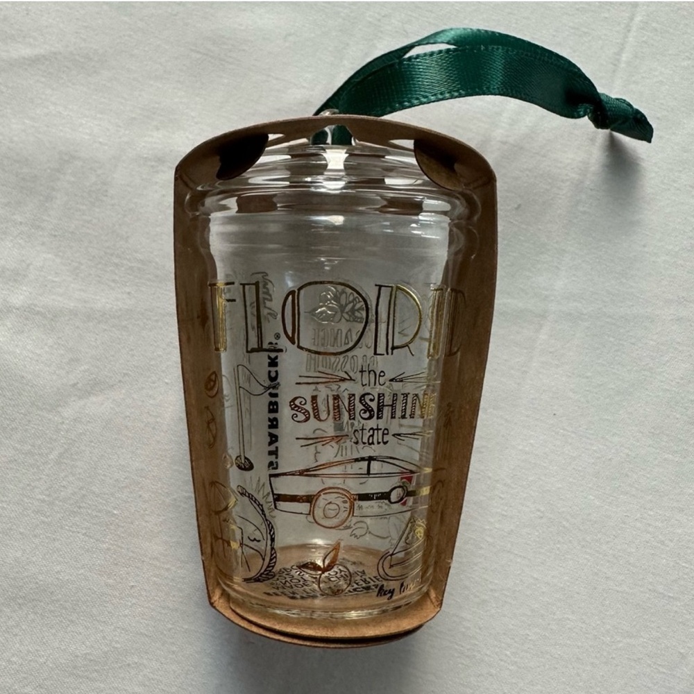 🆕 Starbucks Florida Been There Series Glass Holiday Ornament - Picture 1 of 3